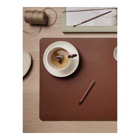 VINGA Timo RCS recycled aluminium pen brown | No Branding | not available | not available