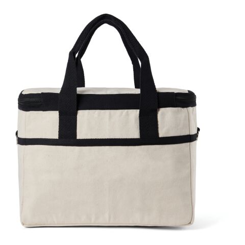 VINGA Volonne AWARE™ recycled canvas cooler basket off white-black | No Branding | not available | not available | not available