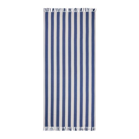 VINGA Ornos GRS recycled cotton hammam towel blue-white | No Branding | not available | not available | not available