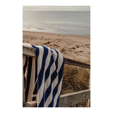 VINGA Lagoa GRS beach towel navy-white | No Branding | not available | not available | not available
