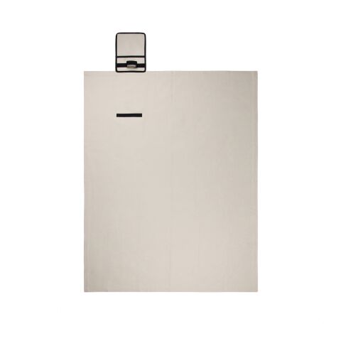 VINGA Volonne AWARE™ recycled canvas picnic blanket off white-black | No Branding | not available | not available | not available