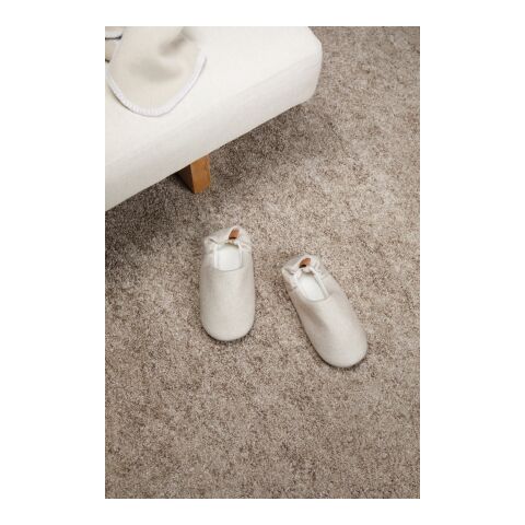 VINGA Moulton RCS RPET slippers L/XL beige-feather grey | No Branding