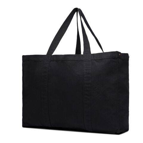 VINGA Hilo AWARE™ recycled canvas maxi tote bag black | No Branding | not available | not available | not available