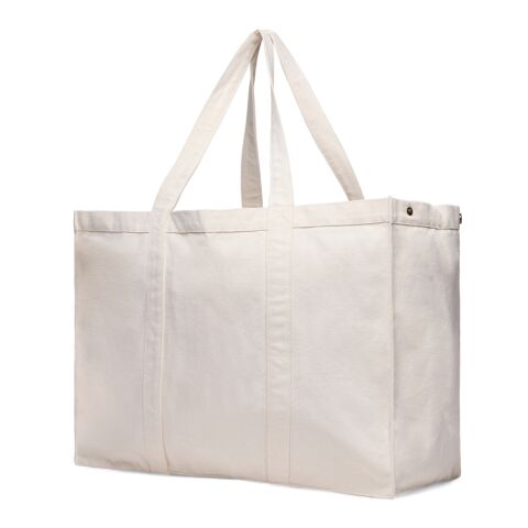 VINGA Hilo AWARE™ recycled canvas maxi tote bag off white | No Branding | not available | not available | not available