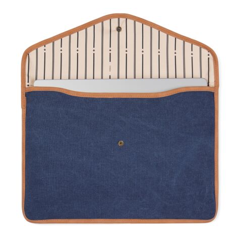 VINGA Bosler GRS recycled canvas 14" laptop sleeve navy | No Branding | not available | not available