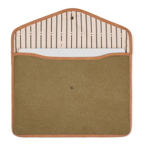 VINGA Bosler GRS recycled canvas 16" laptop sleeve green | No Branding | not available | not available