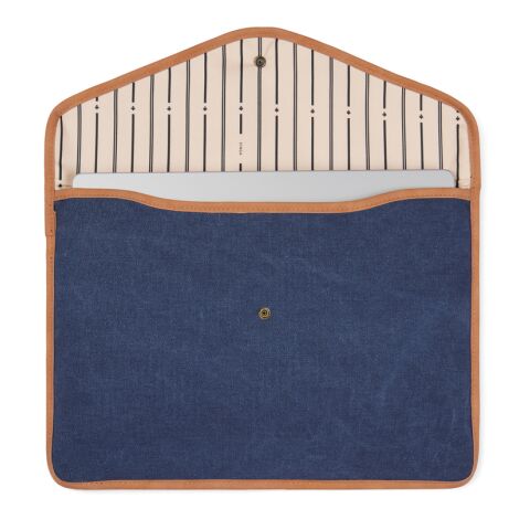 VINGA Bosler GRS recycled canvas 16" laptop sleeve navy | No Branding | not available | not available