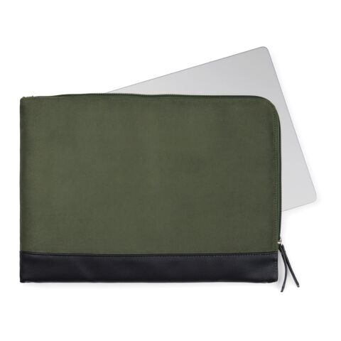 VINGA Marlow RCS recycled polyester 14" laptop sleeve green-black | No Branding | not available | not available