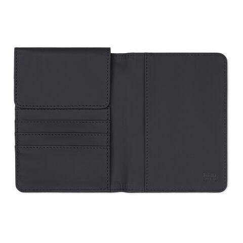 VINGA Baltimore RCS recycled polyester RFID passport cover black | No Branding | not available | not available