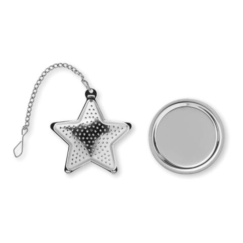 Tea filter in star shape matt silver | No Branding | not available | not available