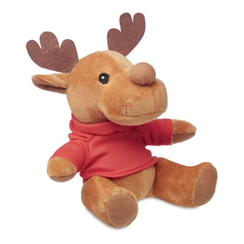 Plush reindeer with hoodie red | No Branding | not available | not available | not available