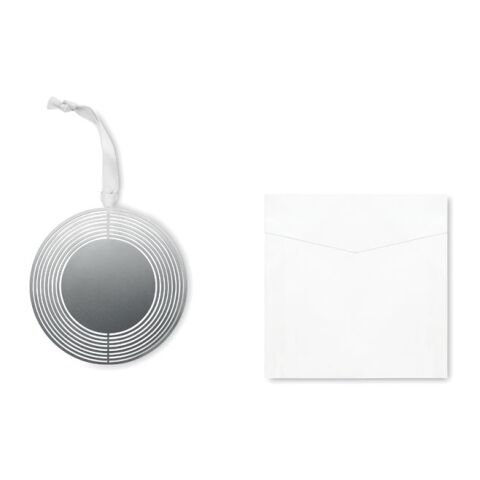 Circle decoration with ribbon silver | No Branding | not available | not available | not available