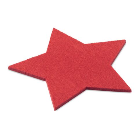 RPET 4 felt coaster set red | No Branding | not available | not available | not available
