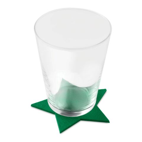 RPET 4 felt coaster set green | No Branding | not available | not available | not available