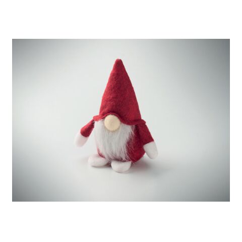 Felt gnome decoration red