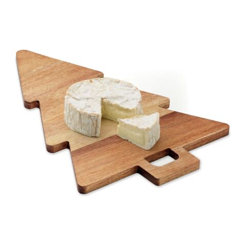 Acacia serving board Xmas tree wood