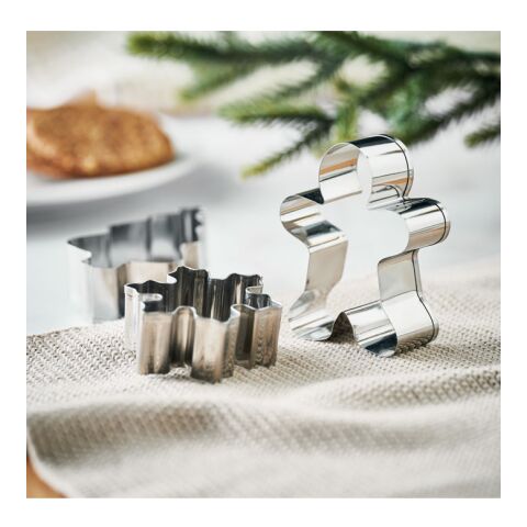 Christmas cookie cutter set beige