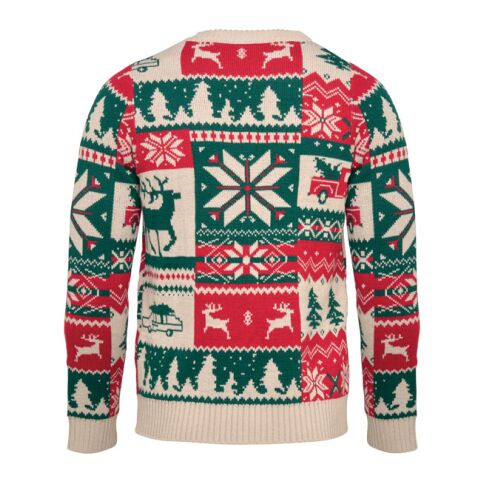 Christmas knitted sweater L-XL beige