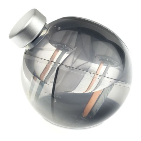 Water powered LCD desk clock matt silver | No Branding | not available | not available | not available