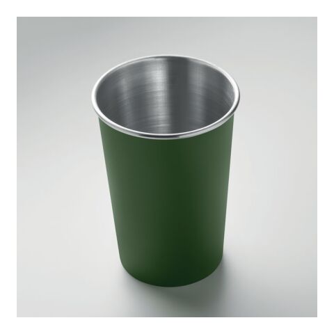 Recycled stainless steel cup Dark green | No Branding | not available | not available