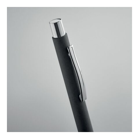 Recycled paper push ball pen black | No Branding | not available | not available