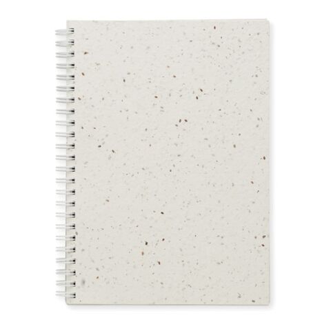 A5 seed paper cover notebook with Twin-wire white | No Branding | not available | not available