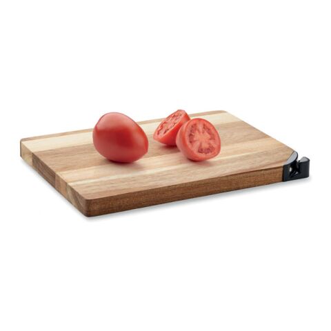 Acacia wood cutting board with knife sharpener wood | No Branding | not available | not available