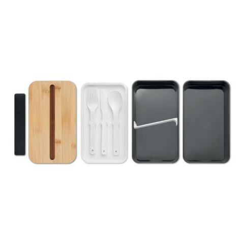 Recycled PP lunch box black | No Branding | not available | not available | not available