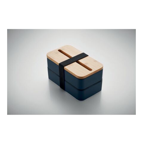 Recycled PP lunch box navy blue | No Branding | not available | not available | not available