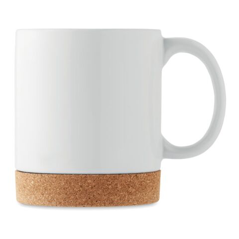 Ceramic cork mug white | No Branding | not available | not available