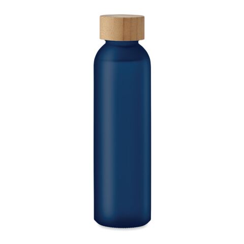 Frosted glass bottle 500ml transparent/blue | No Branding | not available | not available | not available