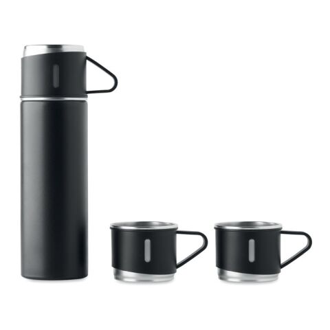 Double wall bottle and cup set black | No Branding | not available | not available | not available