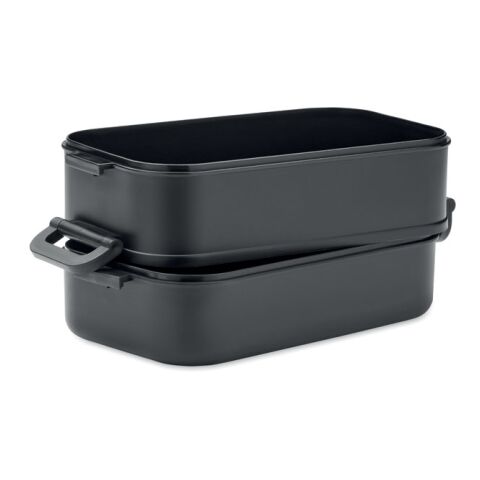 Lunch box in recycled PP black | No Branding | not available | not available | not available