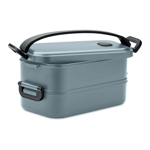 Lunch box in recycled PP petrol | No Branding | not available | not available | not available