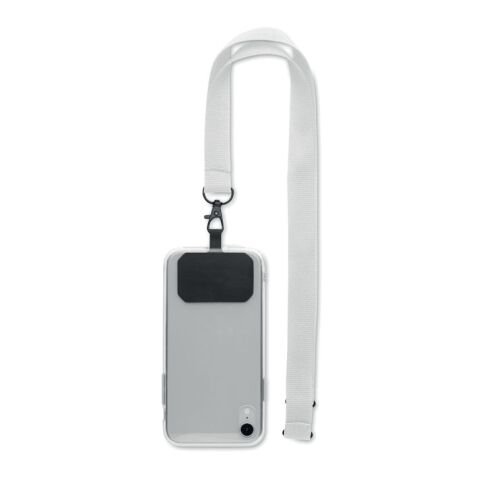 Phone holder lanyard white | No Branding | not available | not available | not available