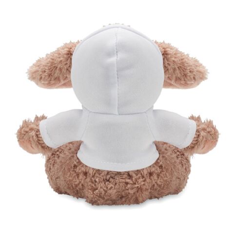 Bunny plush wearing a hoodie white | No Branding | not available | not available | not available