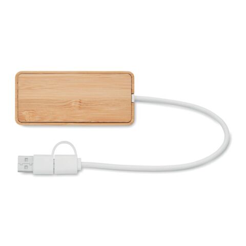 Bamboo USB 3 ports hub wood | No Branding | not available | not available | not available