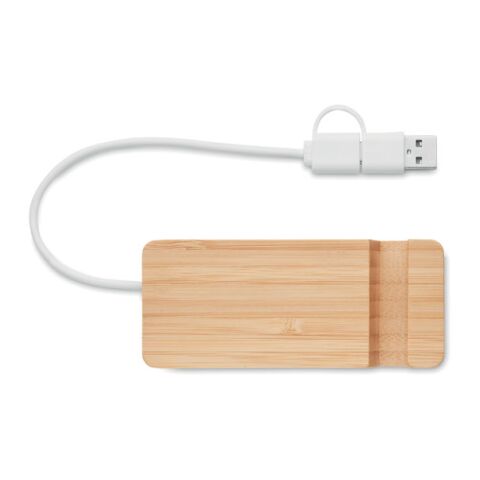 Bamboo USB 4 ports hub wood | No Branding | not available | not available | not available