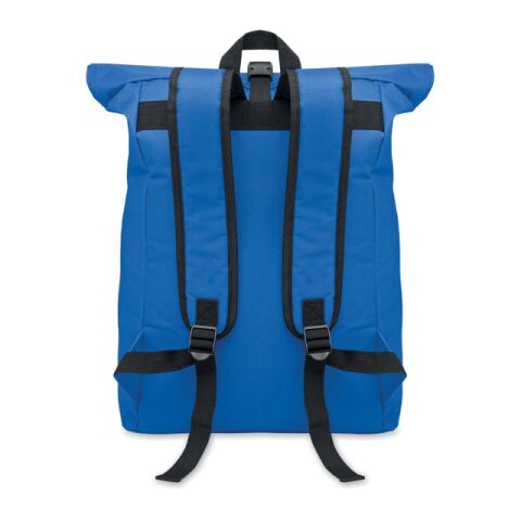 600Dpolyester rolltop backpack royal blue