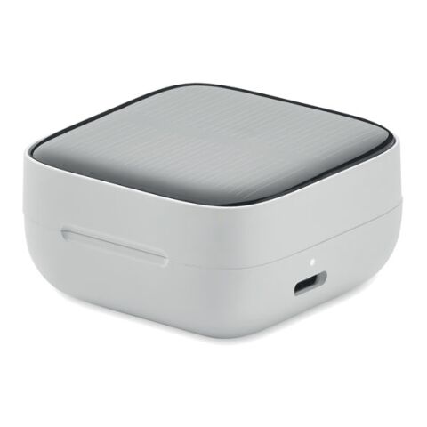 TWS earbuds with solar charger white | No Branding | not available | not available