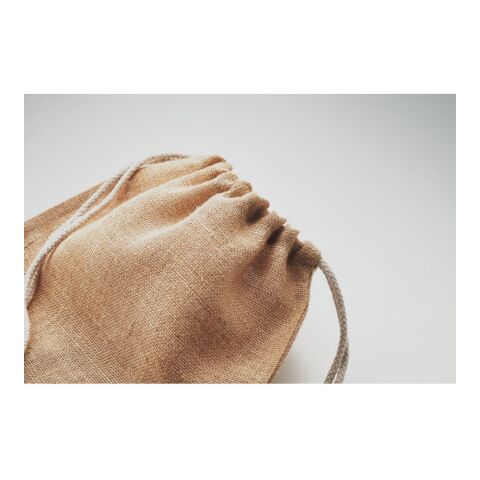 Jute drawstring bag beige | No Branding | not available | not available | not available