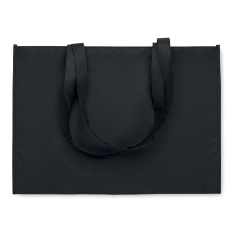 Gusset non-woven shopping bag black | No Branding | not available | not available | not available
