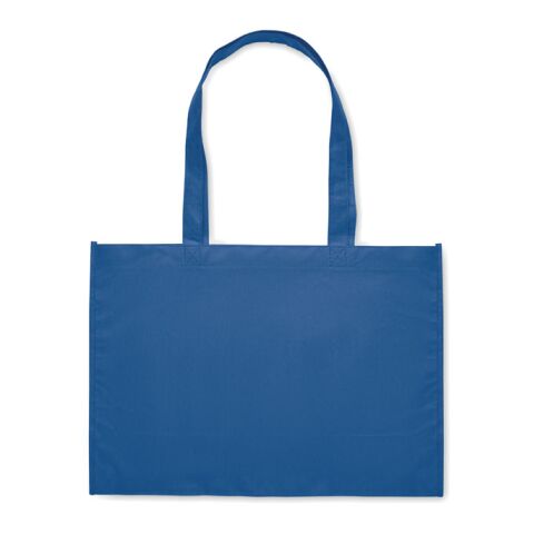 Gusset non-woven shopping bag royal blue | No Branding | not available | not available | not available