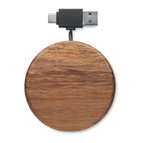 Wireless charger in acacia 15W wood | No Branding | not available | not available