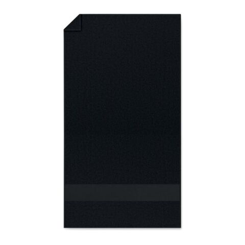 Towel organic 50x30cm black | No Branding | not available | not available | not available