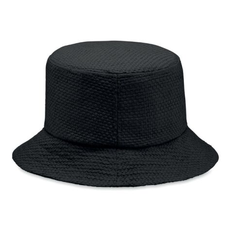 Paper straw bucket hat black | No Branding | not available | not available | not available