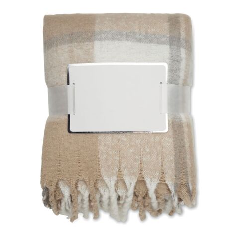 Chequered mohair blanket beige | No Branding | not available | not available | not available