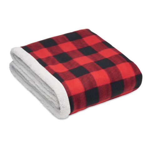 RPET sherpa fleece blanket red | No Branding | not available | not available | not available
