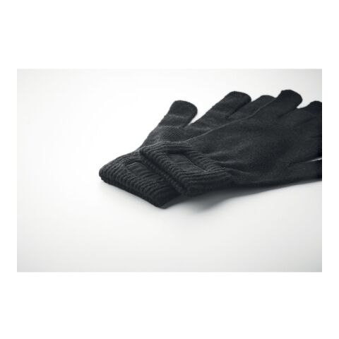 Knitted gloves in RPET black | No Branding | not available | not available | not available