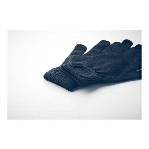 Knitted gloves in RPET navy blue | No Branding | not available | not available | not available